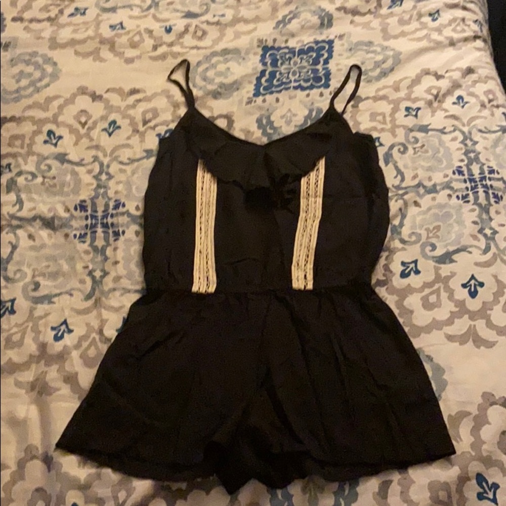 Black Medium Romper.